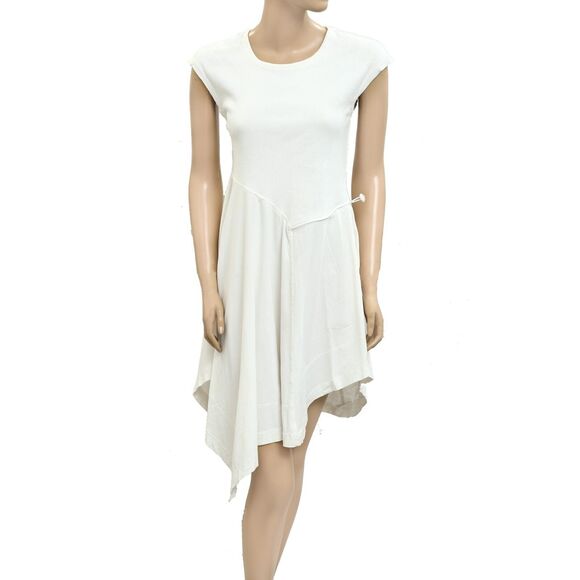 Daily Practice by Anthropologie Short-Sleeve Asymmetrical Midi Dress S 278825 - Picture 9 of 13